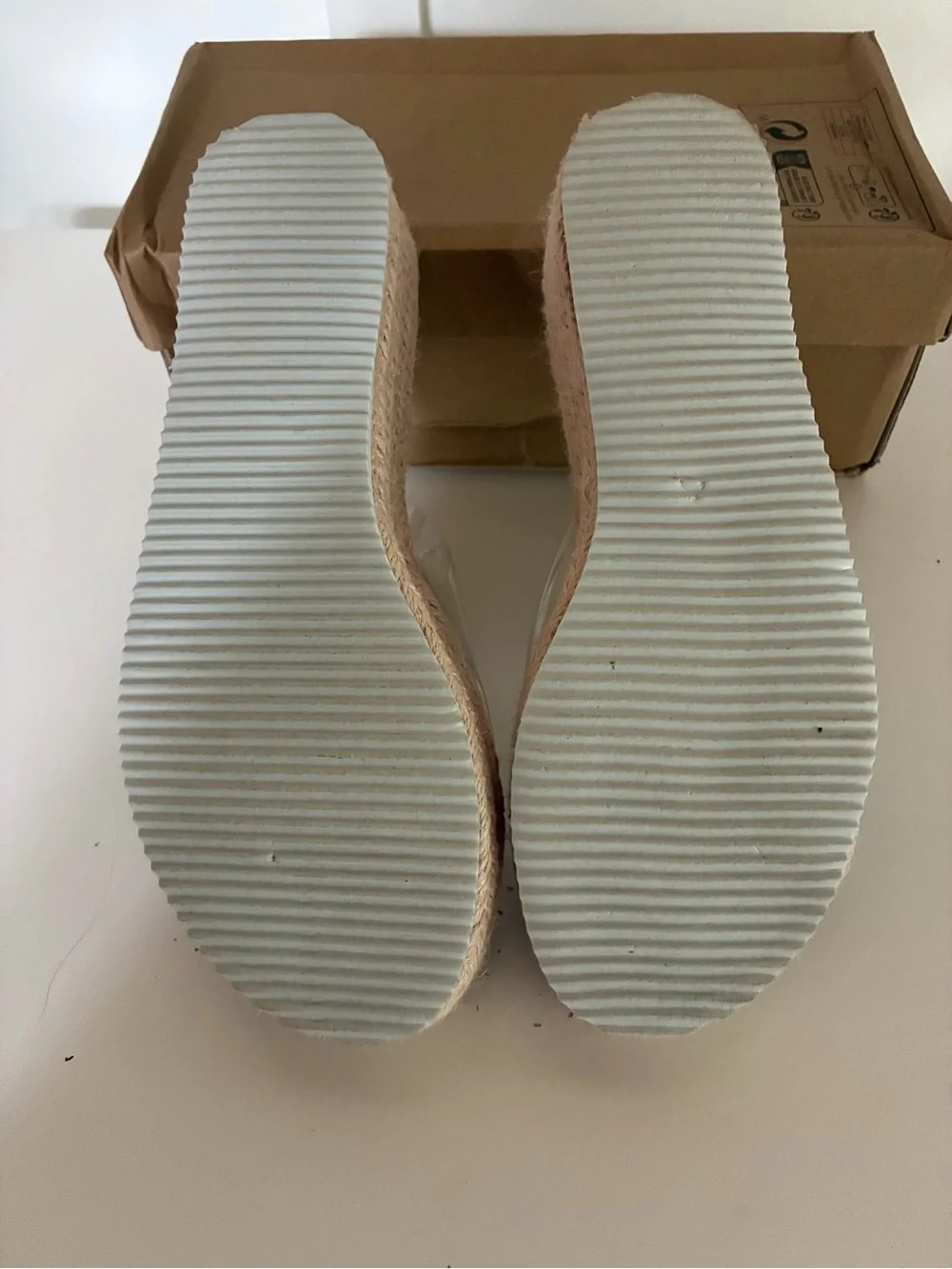 Clear Strap Espadrilles Platform Slide Sandals